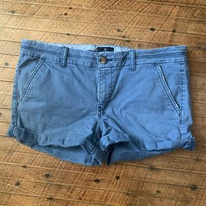 American Eagle washed blue size 14 vacationcore midi shorts
